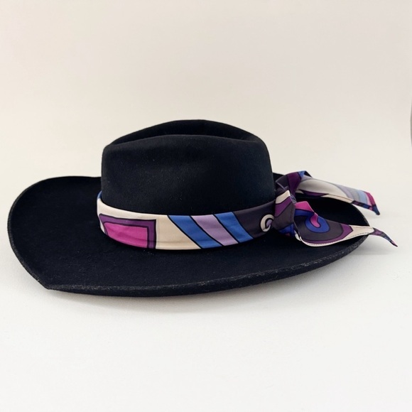 Lack Of Color Melodic Hat Fedora Wool Felt Classic Retro Boho Black Medium NWT - Picture 8 of 13